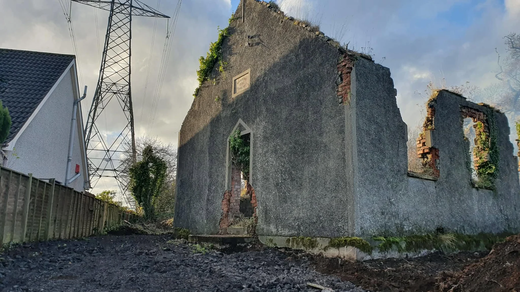 The ruins of Roughfort Orange Hall