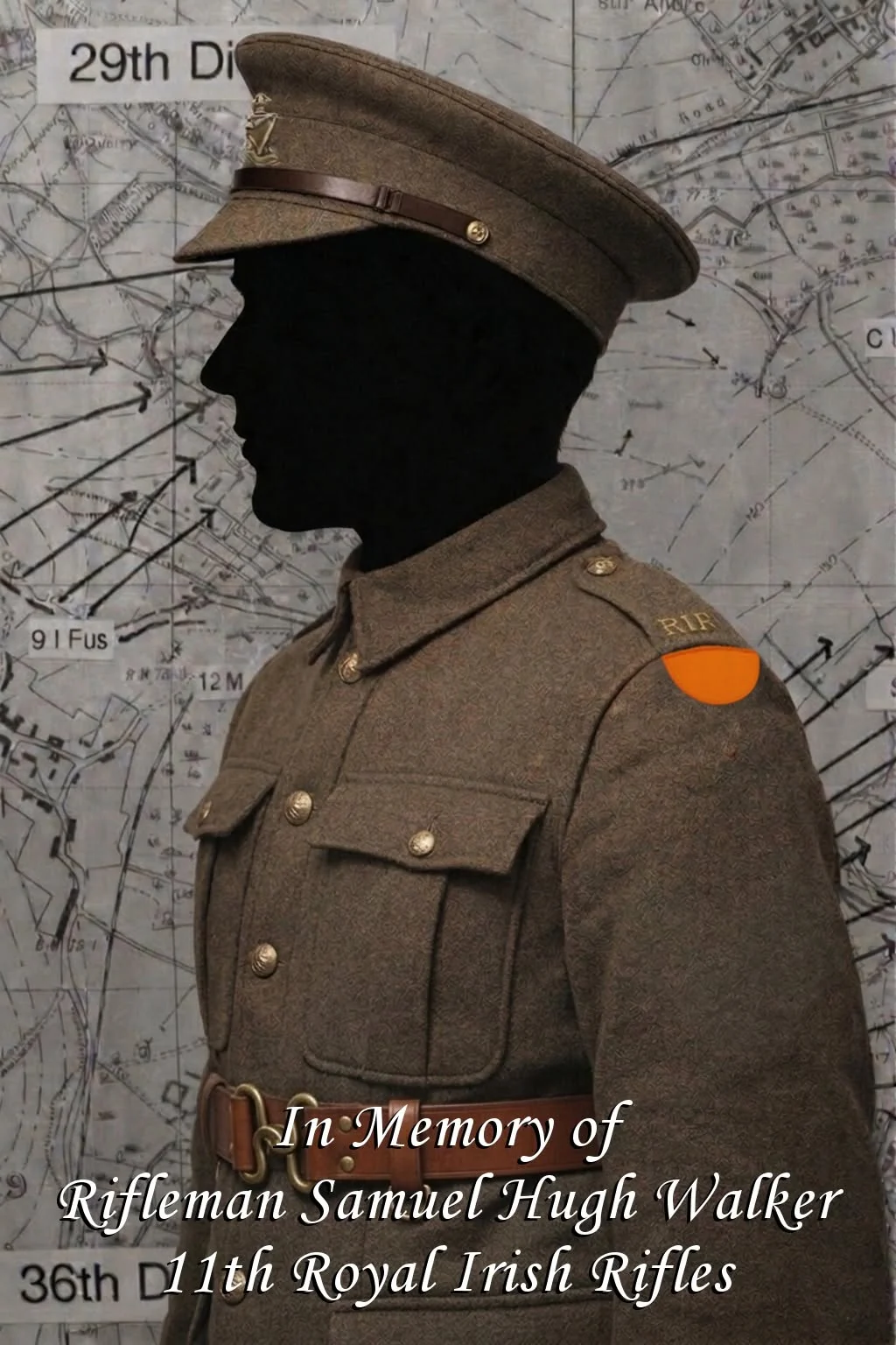 Memorial image for Rifleman Samuel Hugh Walker