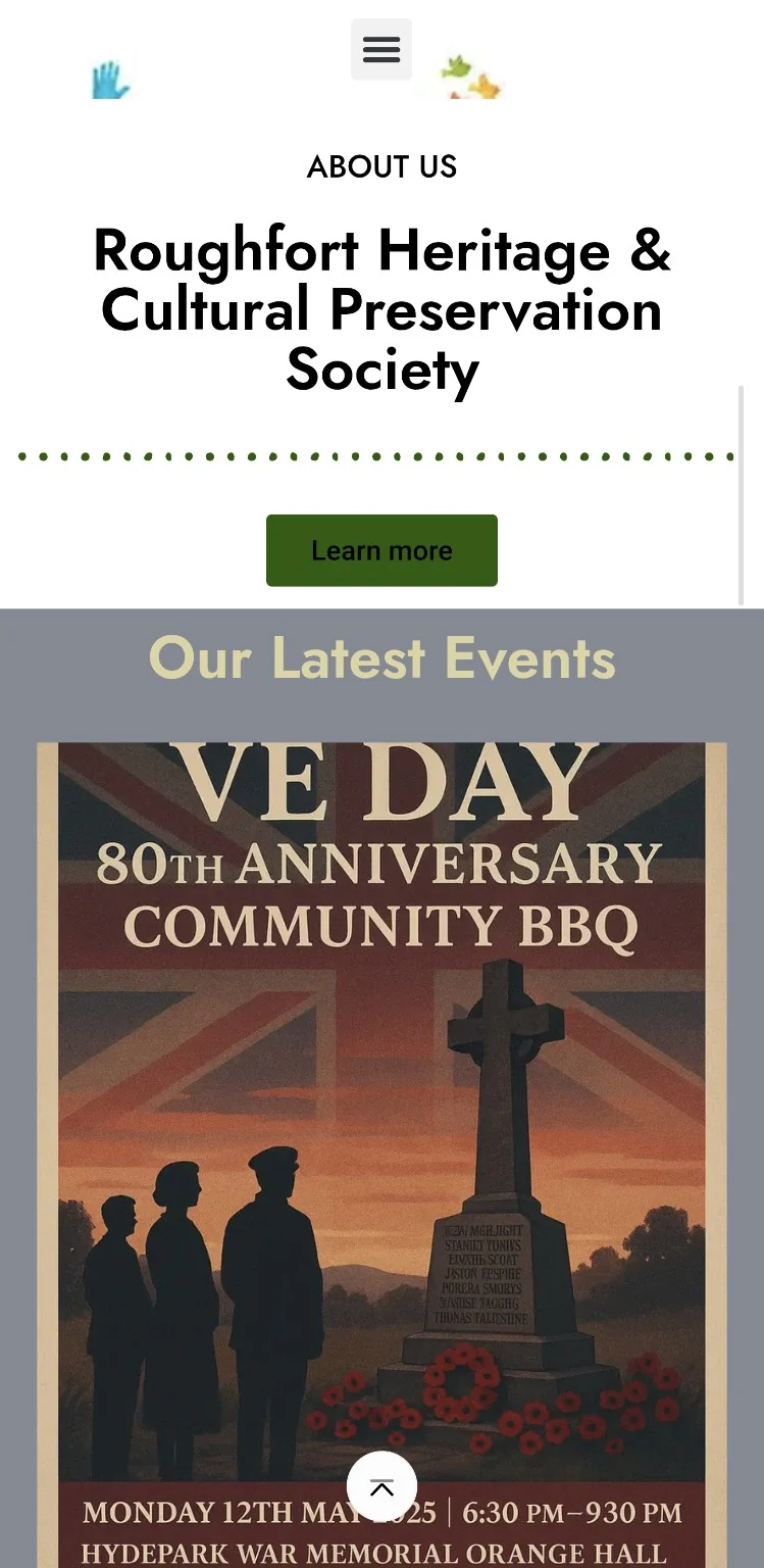 VE Day 80 local history display panels